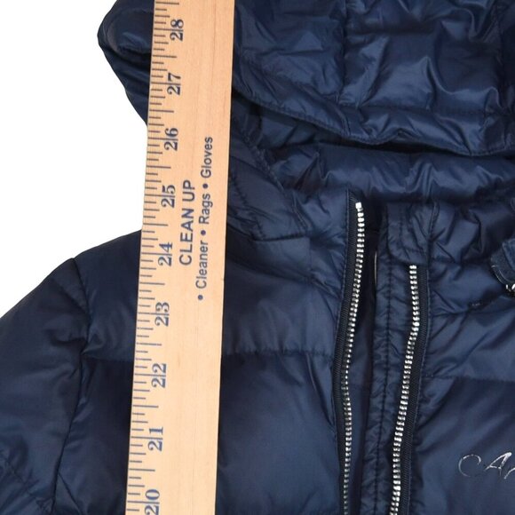 ARMANI JUNIOR Duck Down Puffer Jacket Parka Navy Preppy Luxury Winter Coat 8 A - Picture 6 of 9